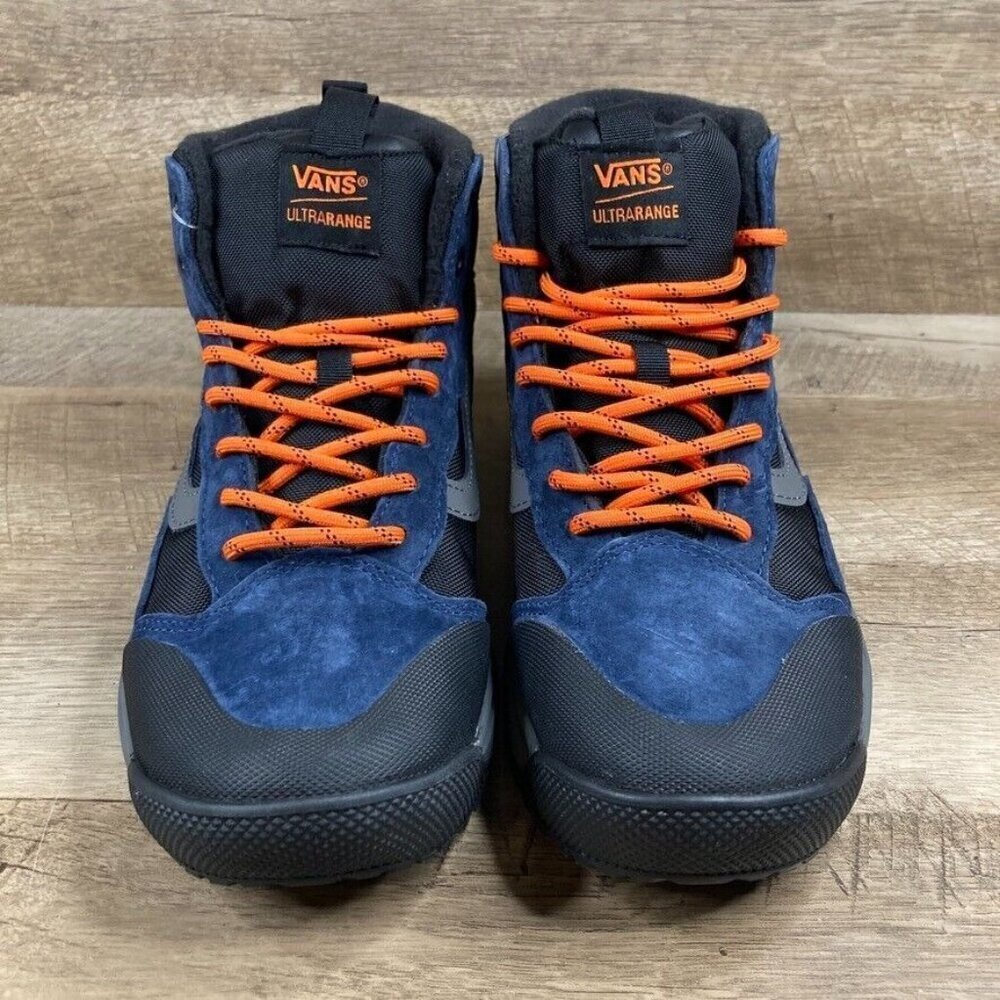 VANS UltraRange Exo Hi MTE-1 Dress Blues Black Orange Mens 7 Womens 8.5 NEW - Picture 3 of 13